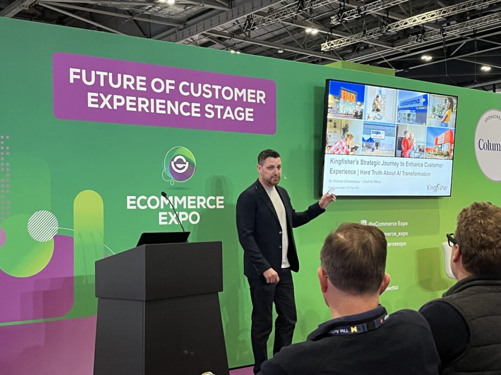 eCommerce Expo 2025 in London showcasing AI-driven retail innovations.