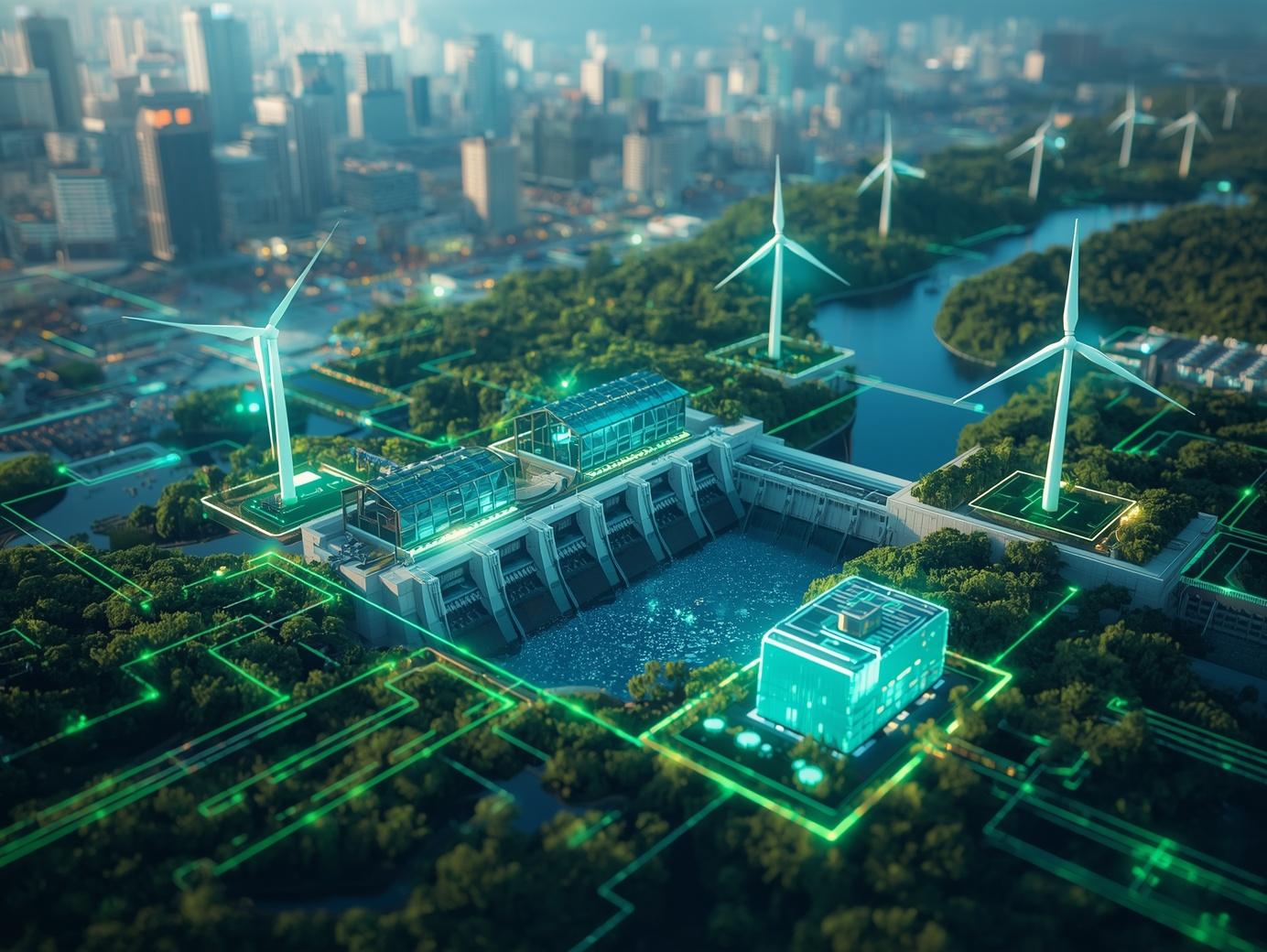 AI-driven green energy transition in Europe with intelligent grid, wind power, and hydro systems