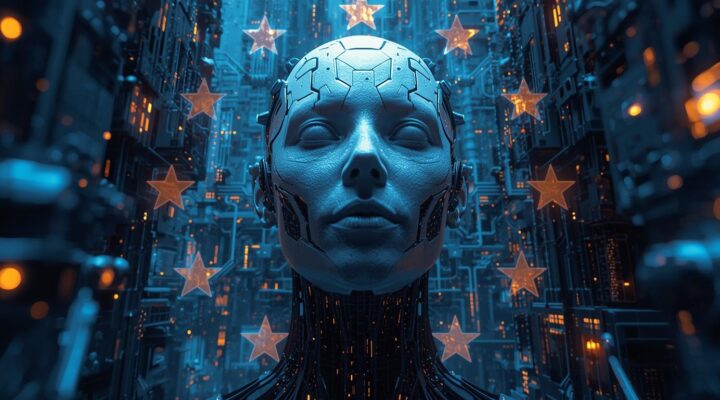 European Sovereign AI ecosystem with digital infrastructure and regulatory oversight